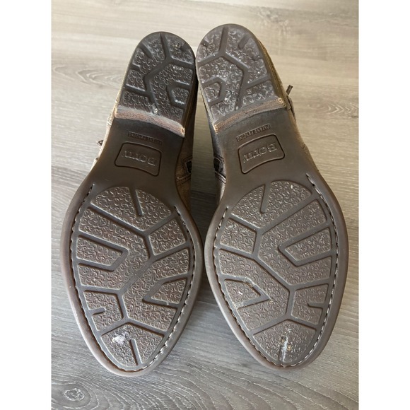 Born Suede Lace Up Side Ankle Boots Block Heel Women's 7 boho cottage prairie - Picture 6 of 9